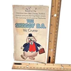 Vintage Shaggy D.A. Book - Based on Disney Sequel Movie - Paperback 1976